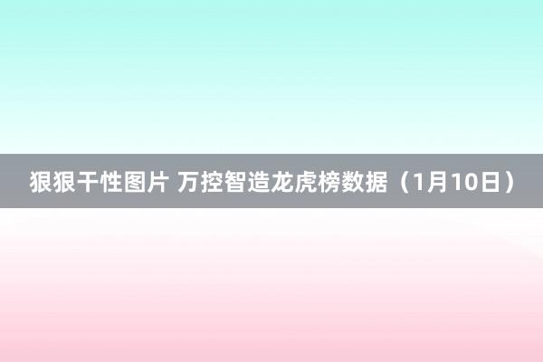 狠狠干性图片 万控智造龙虎榜数据（1月10日）