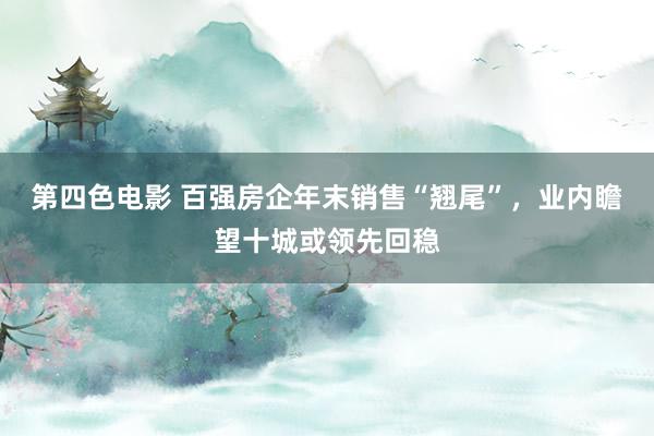 第四色电影 百强房企年末销售“翘尾”，业内瞻望十城或领先回稳