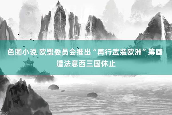 色图小说 欧盟委员会推出“再行武装欧洲”筹画 遭法意西三国休止