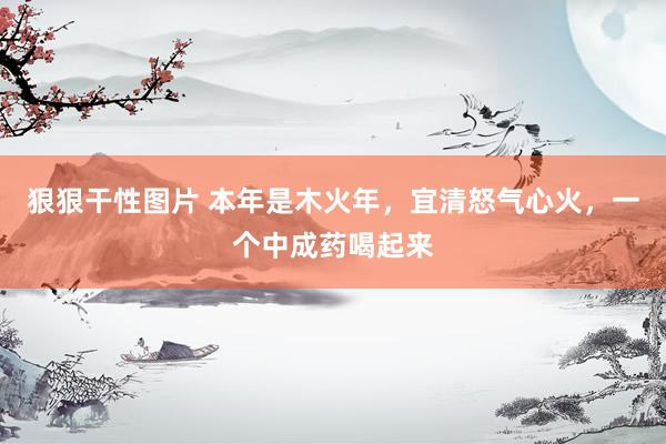 狠狠干性图片 本年是木火年，宜清怒气心火，一个中成药喝起来