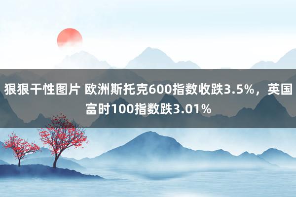 狠狠干性图片 欧洲斯托克600指数收跌3.5%，英国富时100指数跌3.01%