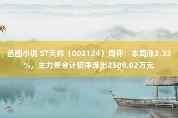 色图小说 ST天邦（002124）周评：本周涨3.32%，主力资金计较净流出2588.02万元