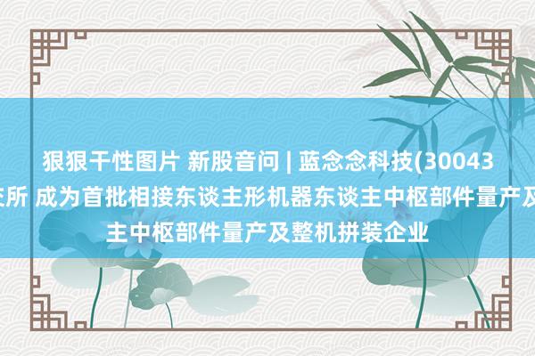 狠狠干性图片 新股音问 | 蓝念念科技(300433.SZ)递表港交所 成为首批相接东谈主形机器东谈主中枢部件量产及整机拼装企业
