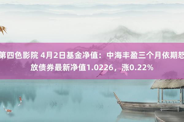 第四色影院 4月2日基金净值：中海丰盈三个月依期怒放债券最新净值1.0226，涨0.22%