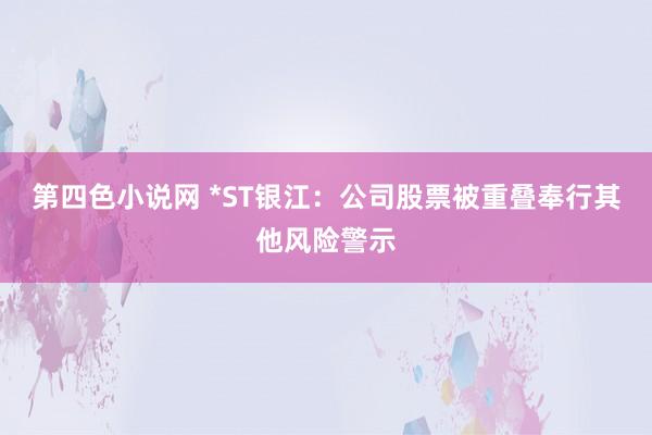 第四色小说网 *ST银江：公司股票被重叠奉行其他风险警示