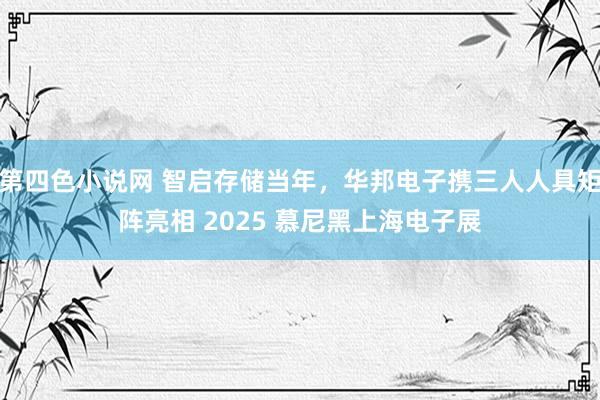 第四色小说网 智启存储当年，华邦电子携三人人具矩阵亮相 2025 慕尼黑上海电子展